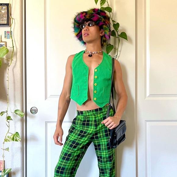 Vintage Green Vest - Picture 1 of 6